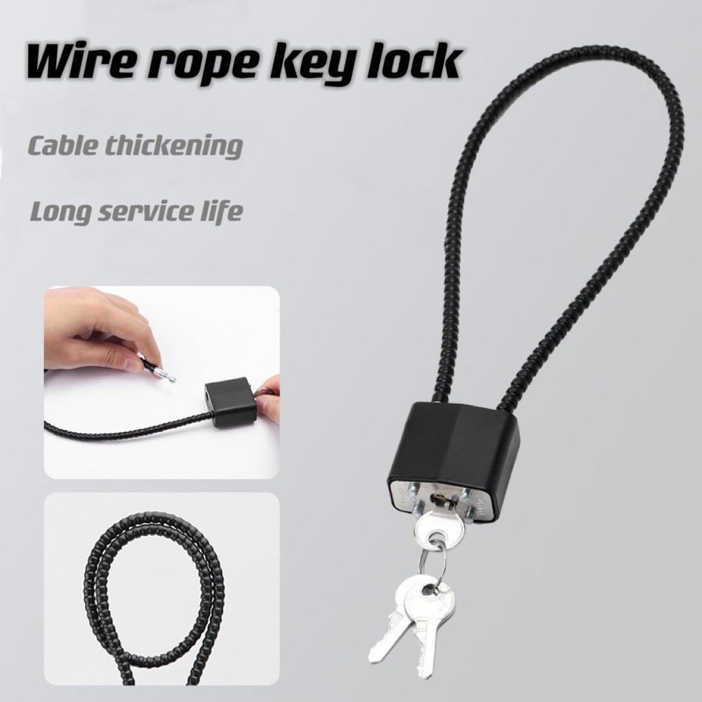 Cable Lock Flexible - 1pc kabel miękka stal kłódka antykradzieżowa