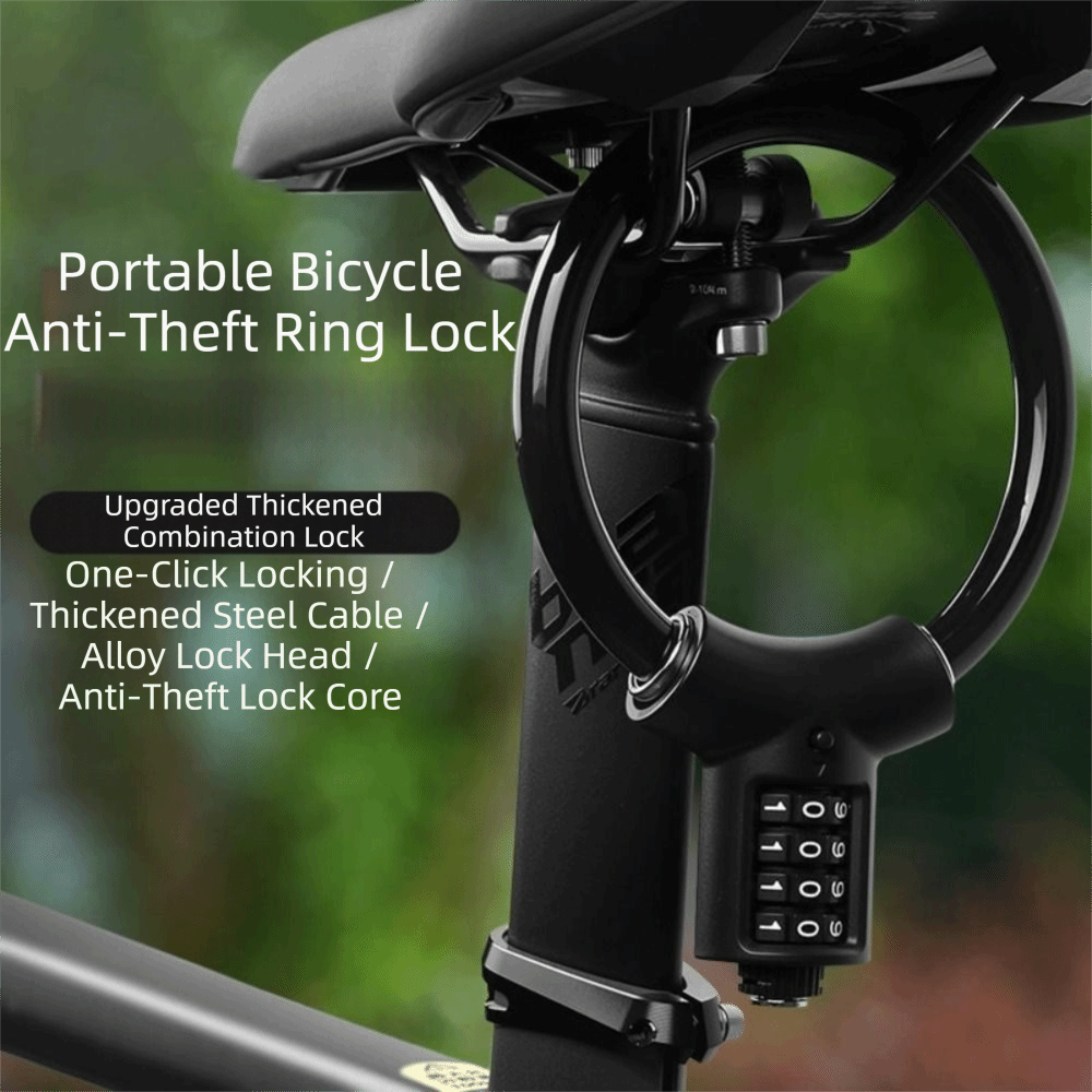 Cable Lock Flexible - Elastyczny 4-cyfrowy zamek rowerowy na linkę