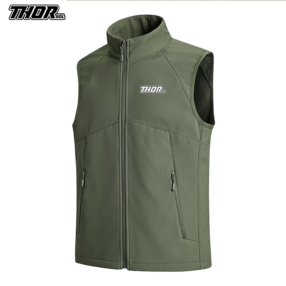 Cycling Commuter Jacket - Kamizelka rowerowa zimowa THORSOL, wiatroodporna, męska,