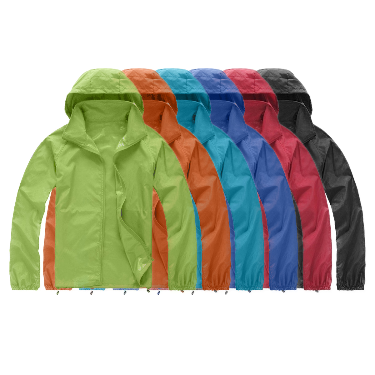 Cycling Commuter Jacket - Uniseks Wodoodporna tkanina Wiatroszczelna Ultralekka szybkoschnąca