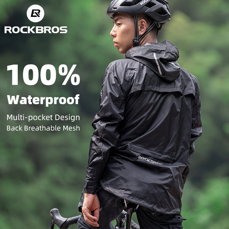 Cycling Commuter Jacket - ROCKBROS wodoodporny rowerowy płaszcz przeciwdeszczowy mężczyźni