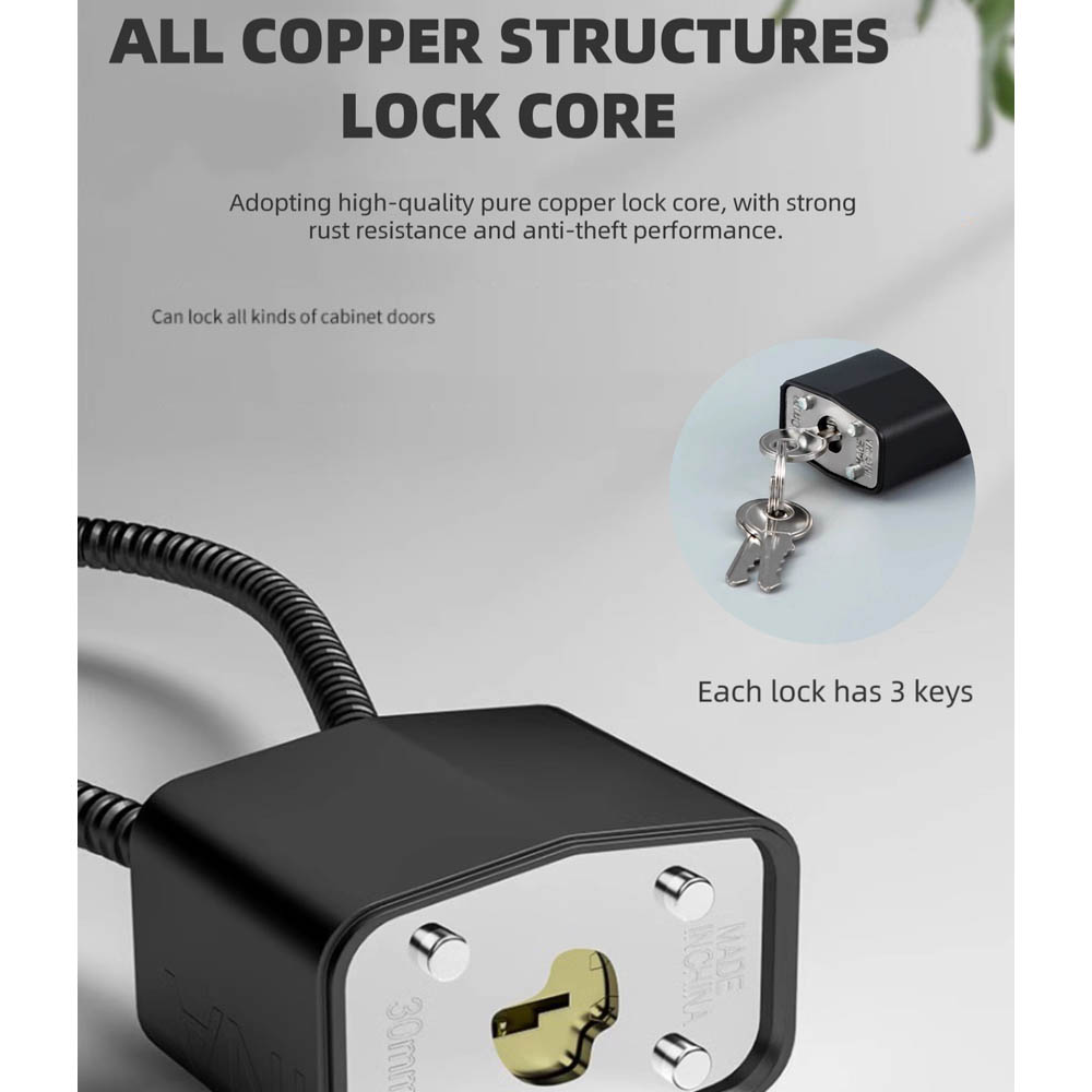 1pc kabel miękka stal kłódka a – Cable Lock Flexible recenzja i cena